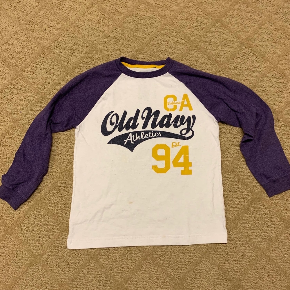 4/$20 Old Navy Athletic Boys Cotton Long Sleeve